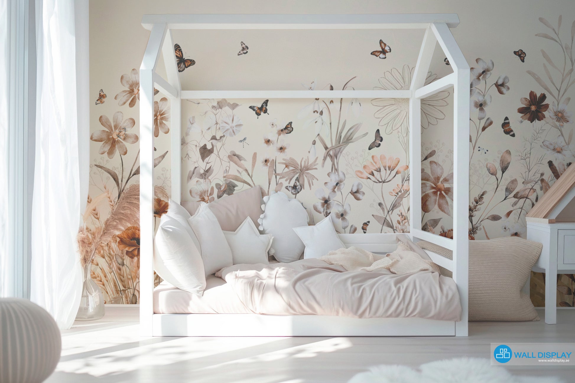 Butterflies Meadow Kids Wallpaper in Dubai, Abu dhabi and All UAE