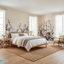 Load image into Gallery viewer, Crane Dance Wall Mural in Dubai, Abu dhabi and All UAE
