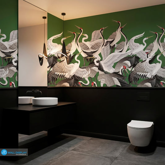 Crane Dance Wall Mural in Dubai, Abu dhabi and All UAE
