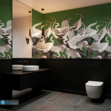 Load image into Gallery viewer, Crane Dance Wall Mural in Dubai, Abu dhabi and All UAE
