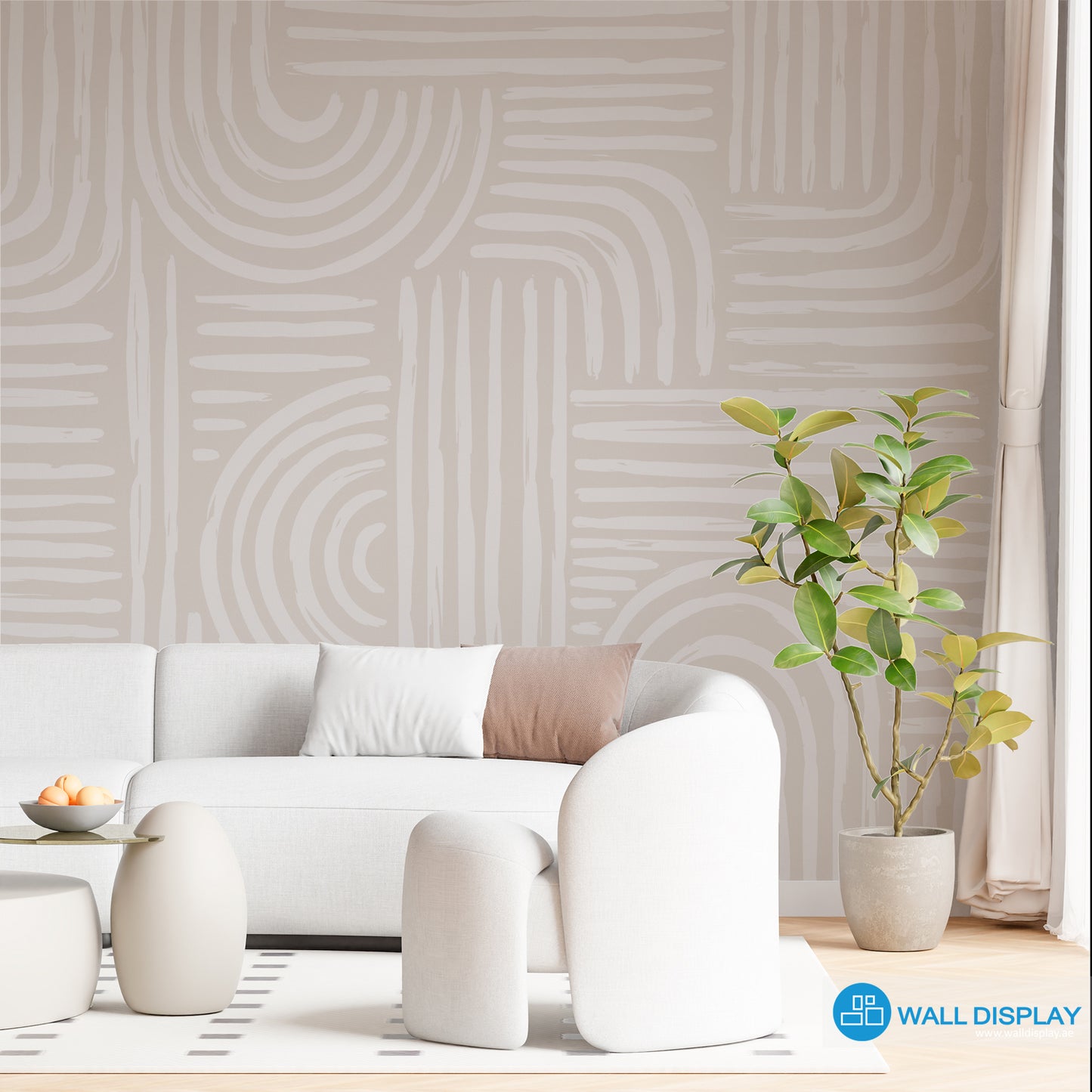 Curvatures Abstract Pattern Wallpaper in Dubai, Abu Dhabi and all UAE