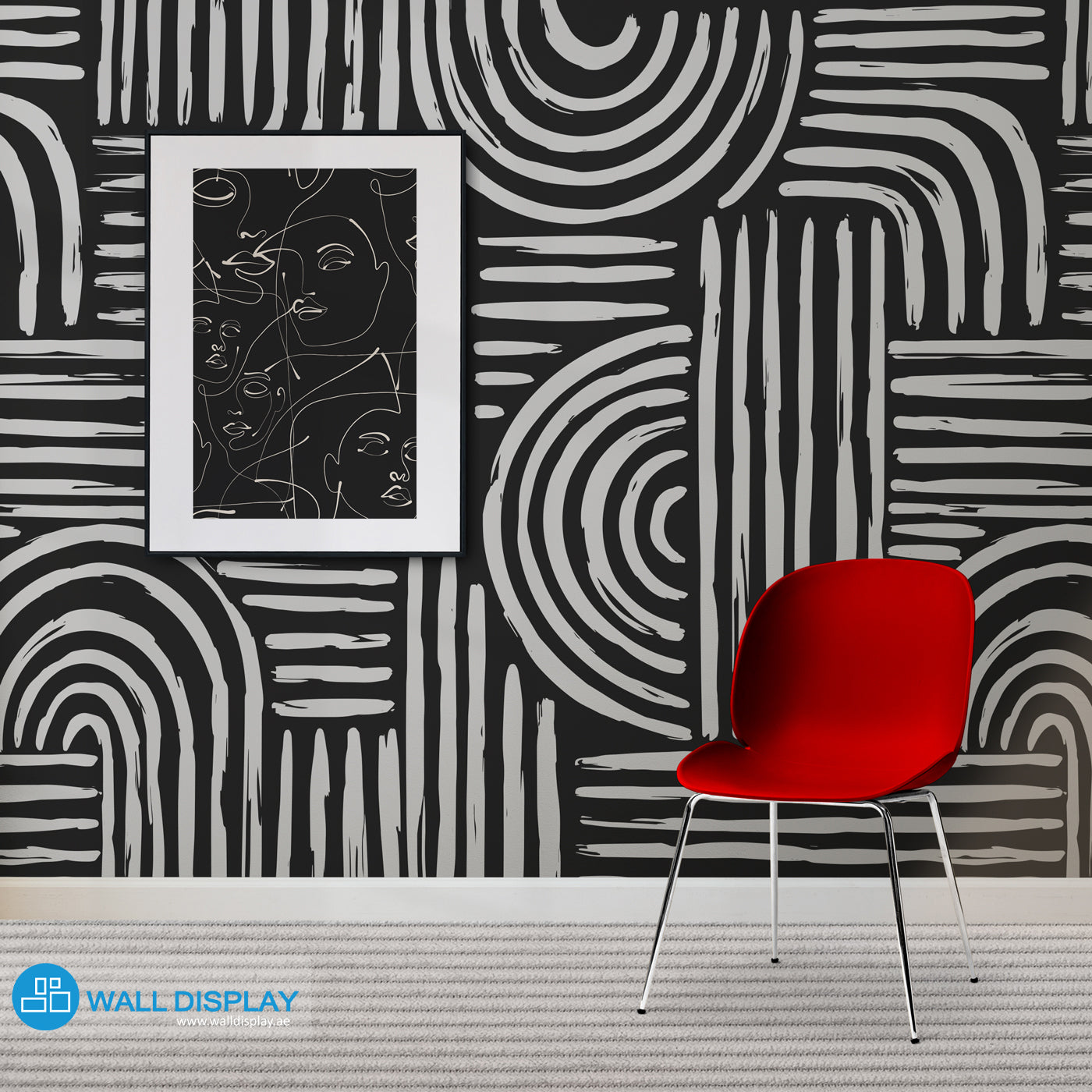 Curvatures Abstract Pattern Wallpaper in Dubai, Abu Dhabi and all UAE