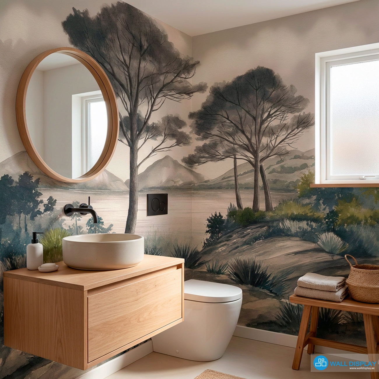 Ethereal Forest Calm wall mural dubai abu dhabi UAE