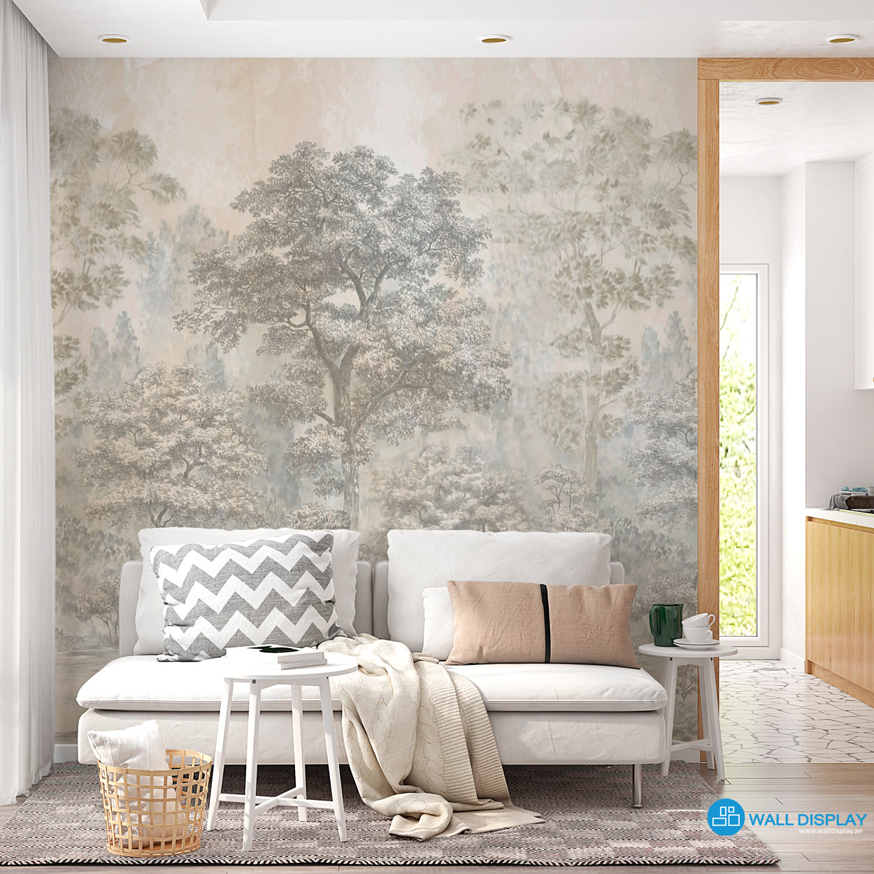 Ethereal Forest Painting Wall Mural in Dubai, Abu Dhabi and all UAE