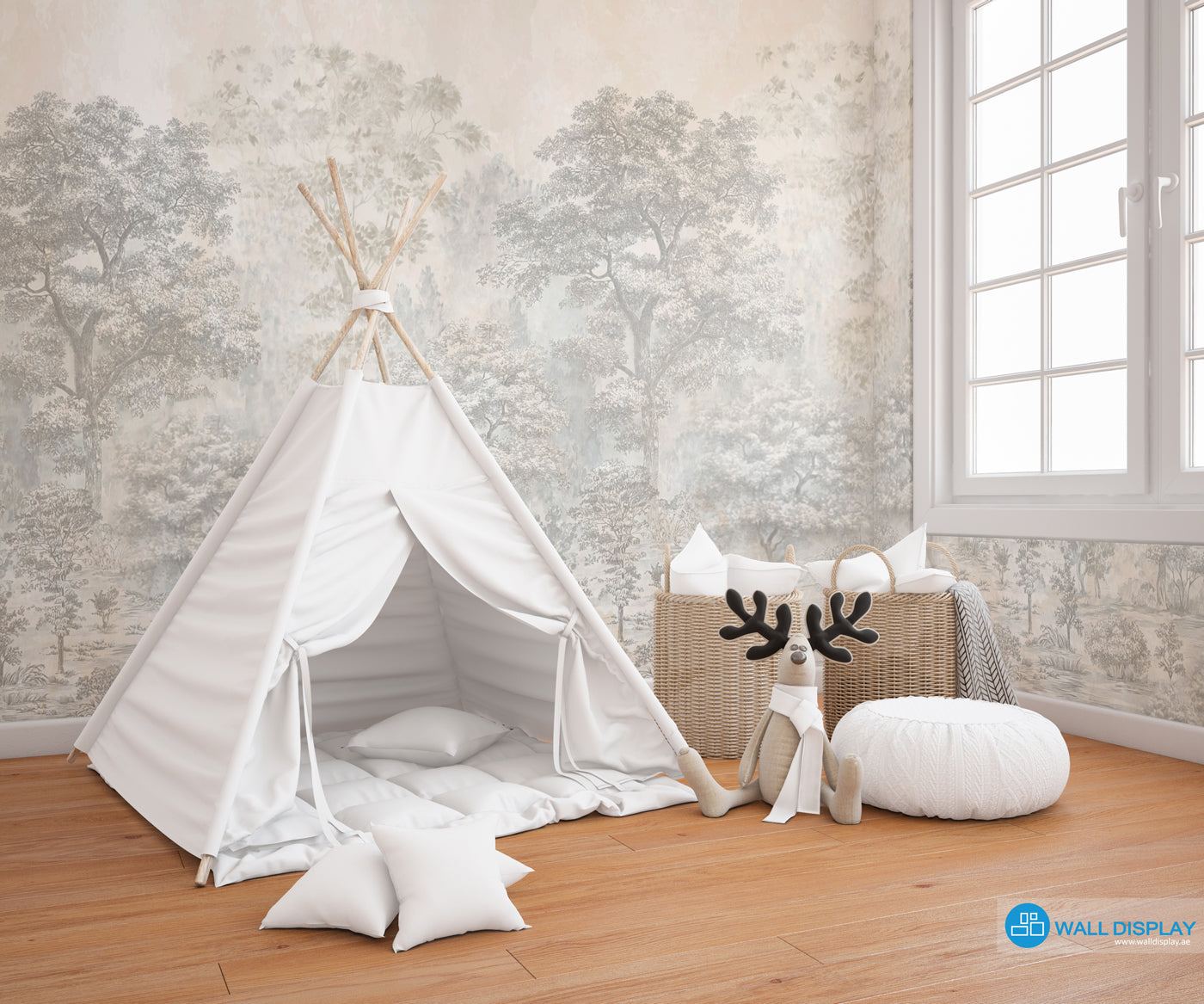 Ethereal Forest Painting Wall Mural in Dubai, Abu Dhabi and all UAE