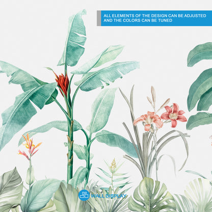 Exotic Flora Wall Mural in Dubai, Abu Dhabi and all UAE