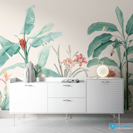 Exotic Flora Wall Mural in Dubai, Abu Dhabi and all UAE