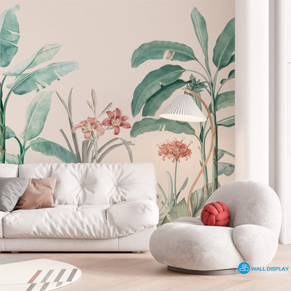 Exotic Flora Wall Mural in Dubai, Abu Dhabi and all UAE