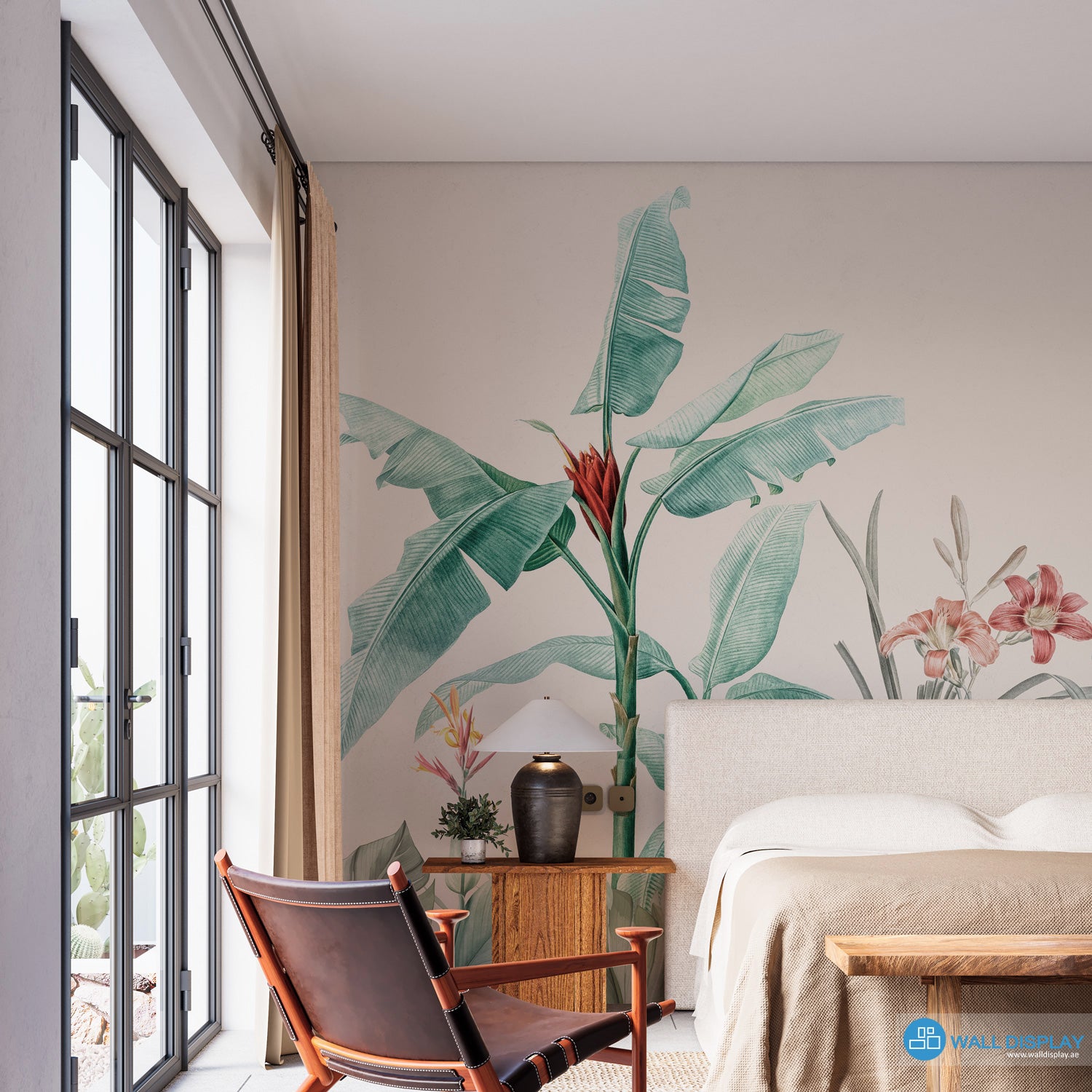 Exotic Flora Wall Mural in Dubai, Abu Dhabi and all UAE