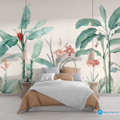 Exotic Flora Wall Mural in Dubai, Abu Dhabi and all UAE