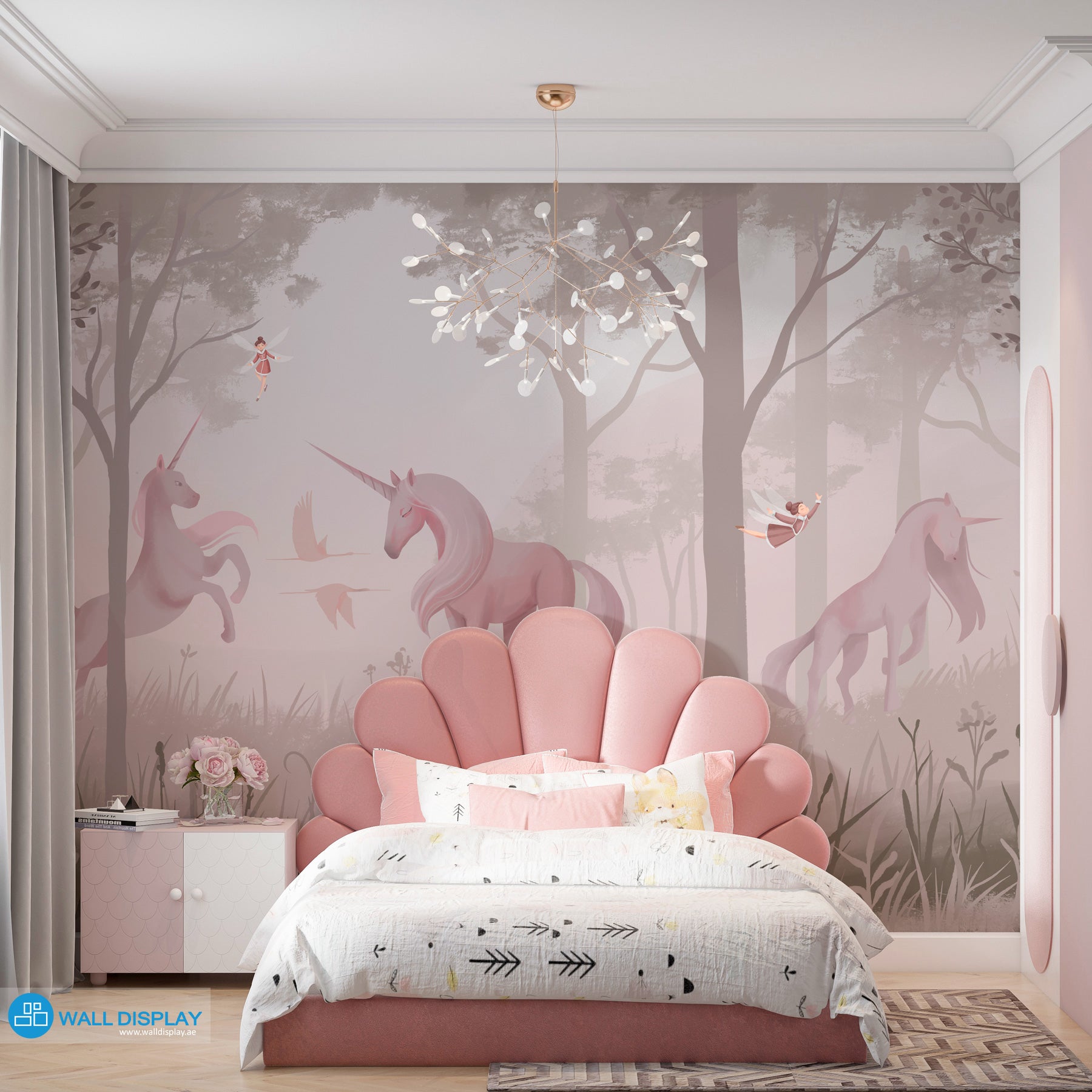Fairytale Forest Kids Wallpaper for Girls in Dubai, Abu dhabi and All UAE