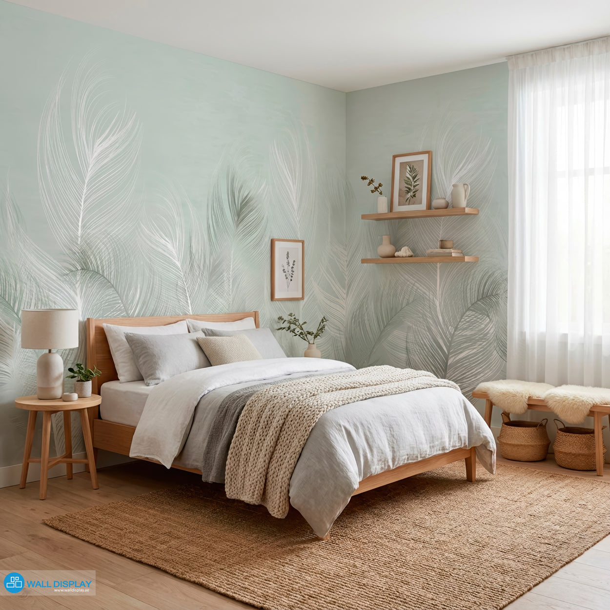 Feather Harmony Wall Mural in Dubai, Abu dhabi and All UAE