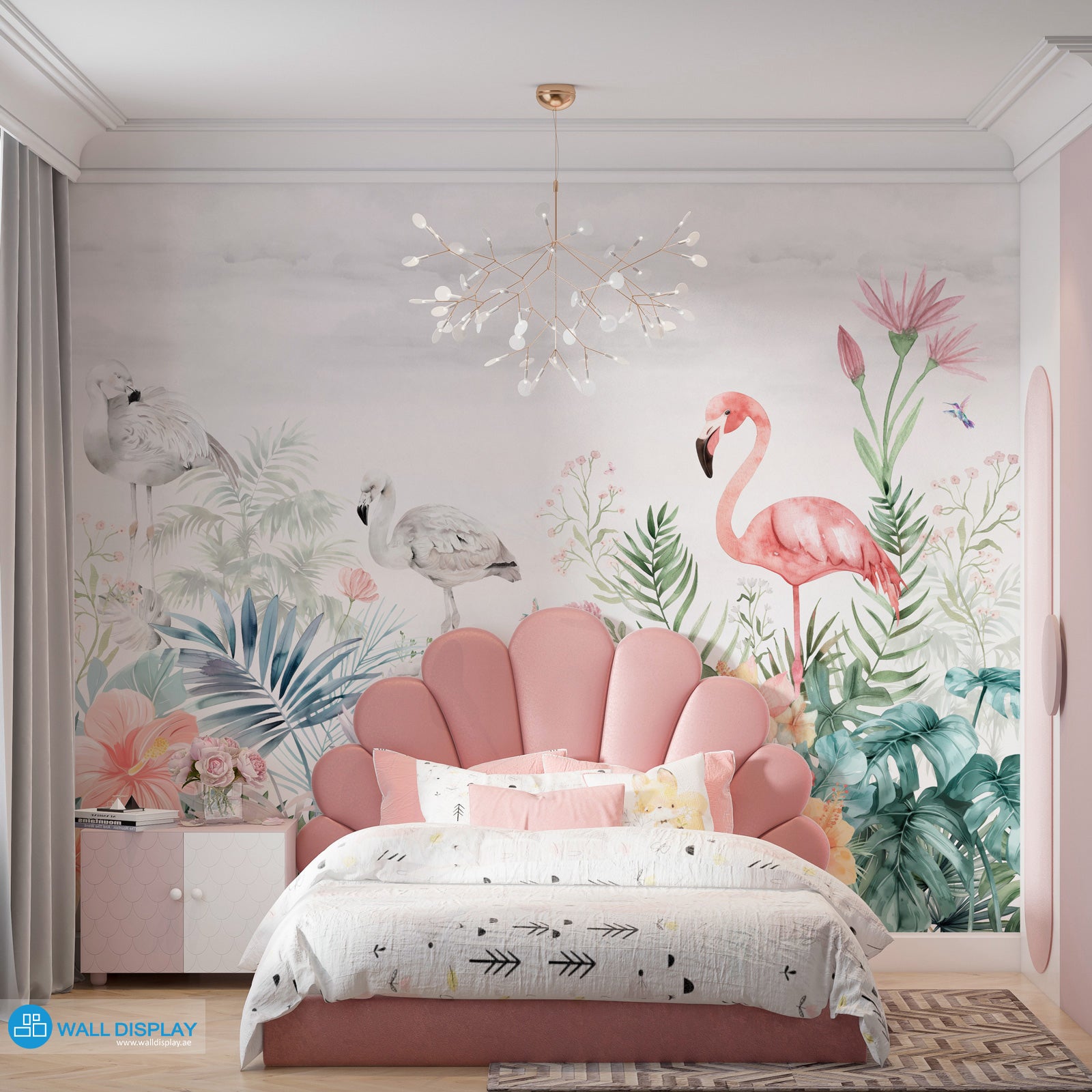 Flamingos Kids Wallpaper in Dubai, Abu dhabi and All UAE