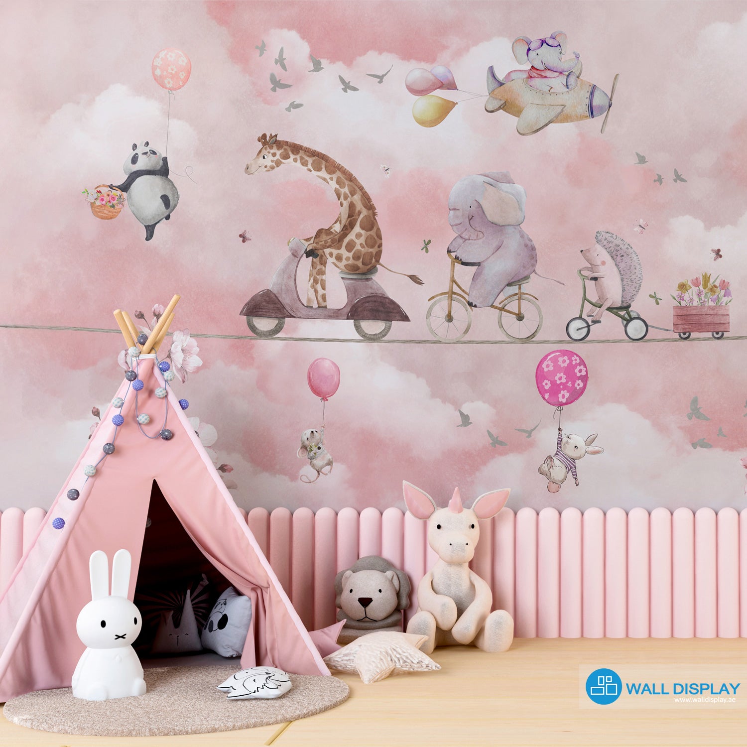Wallpaper for Girls  Dubai Fluffy Pink Adventure