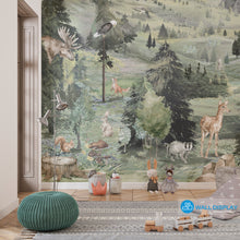 Load image into Gallery viewer, Forest Friends II Mural Kids Wallpaper in Dubai, Abu dhabi and All UAE

