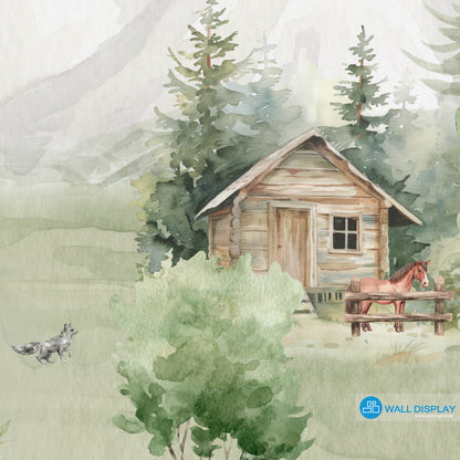 Forest Friends Mural - Kids Wallpaper in Dubai, Abu dhabi and All UAE