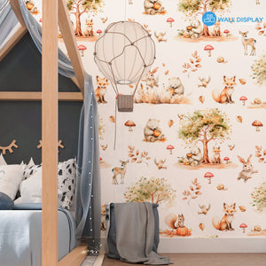 Forest Animals Pattern Kids Wallpaper in Dubai, Abu Dhabi and all UAE