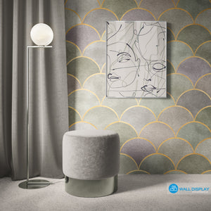 Geometric Harmony IV - Pattern Wallpaper in Dubai, Abu dhabi and All UAE