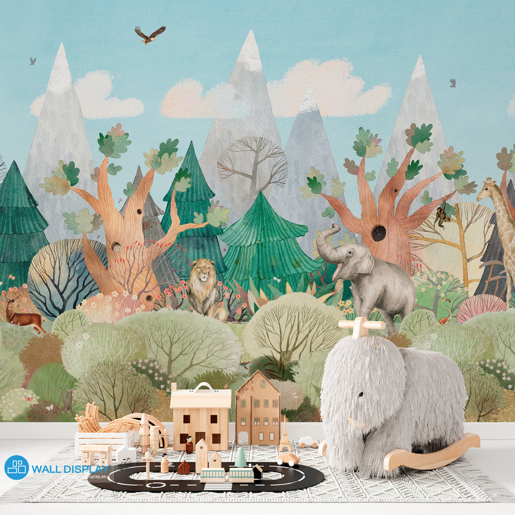 Jungle Joy Kids Wallpaper in Dubai