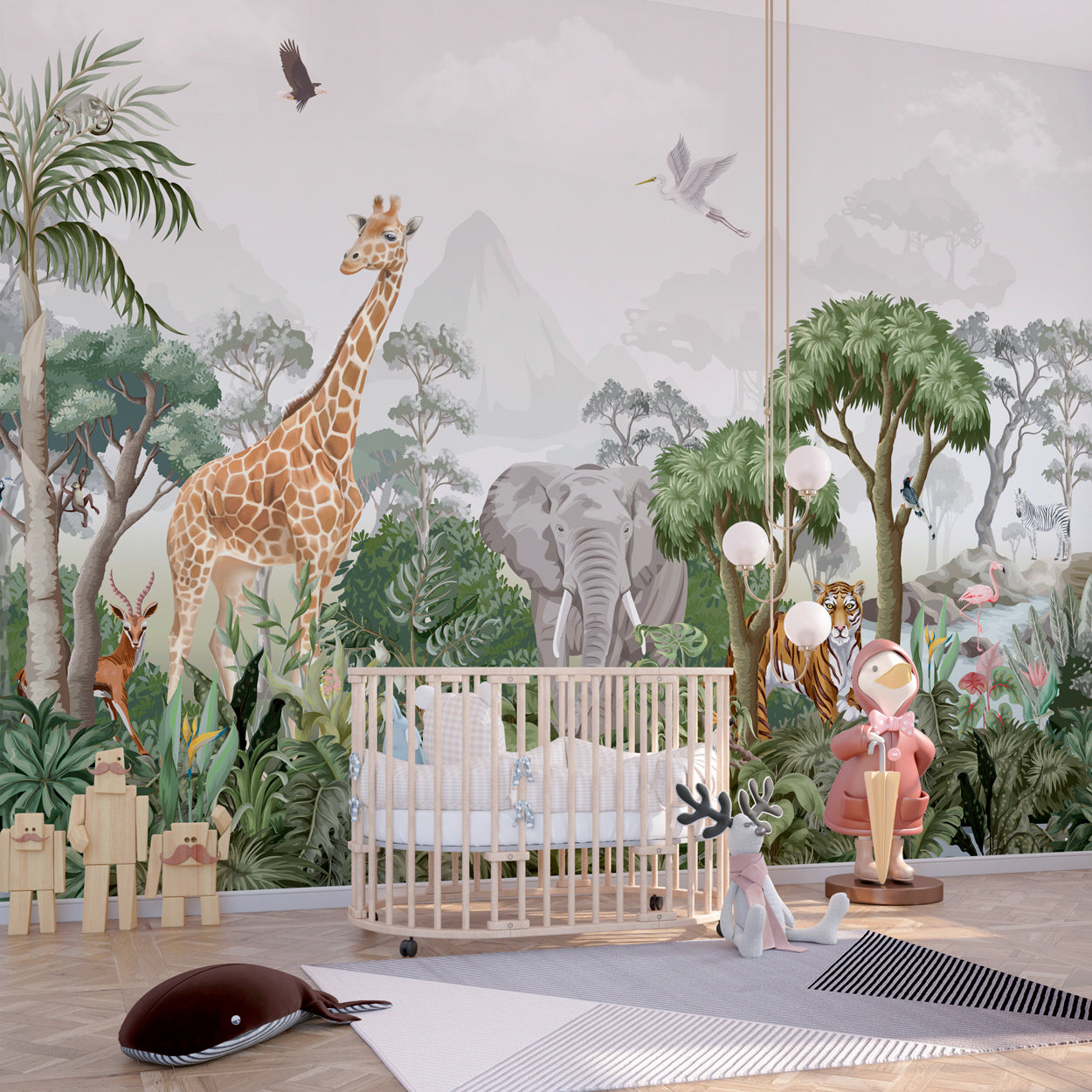 Jungle IV Kids Wallpaper in dubai, Abu Dhabi and all UAE