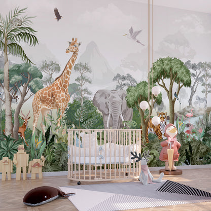 Jungle IV Kids Wallpaper in dubai, Abu Dhabi and all UAE