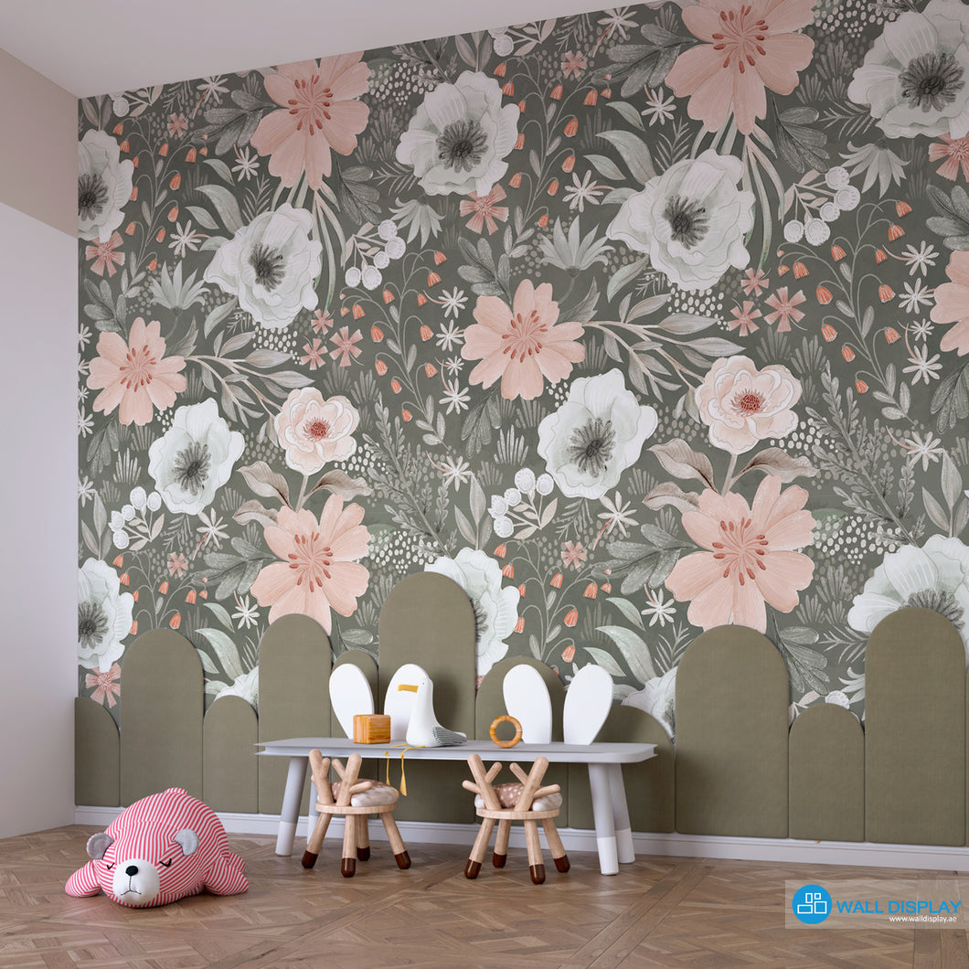 Floral Frescoes Kids Wallpaper in Dubai, Abu dhabi and All UAE