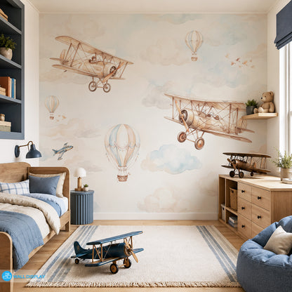 Little Aviator Kids Wallpaper
