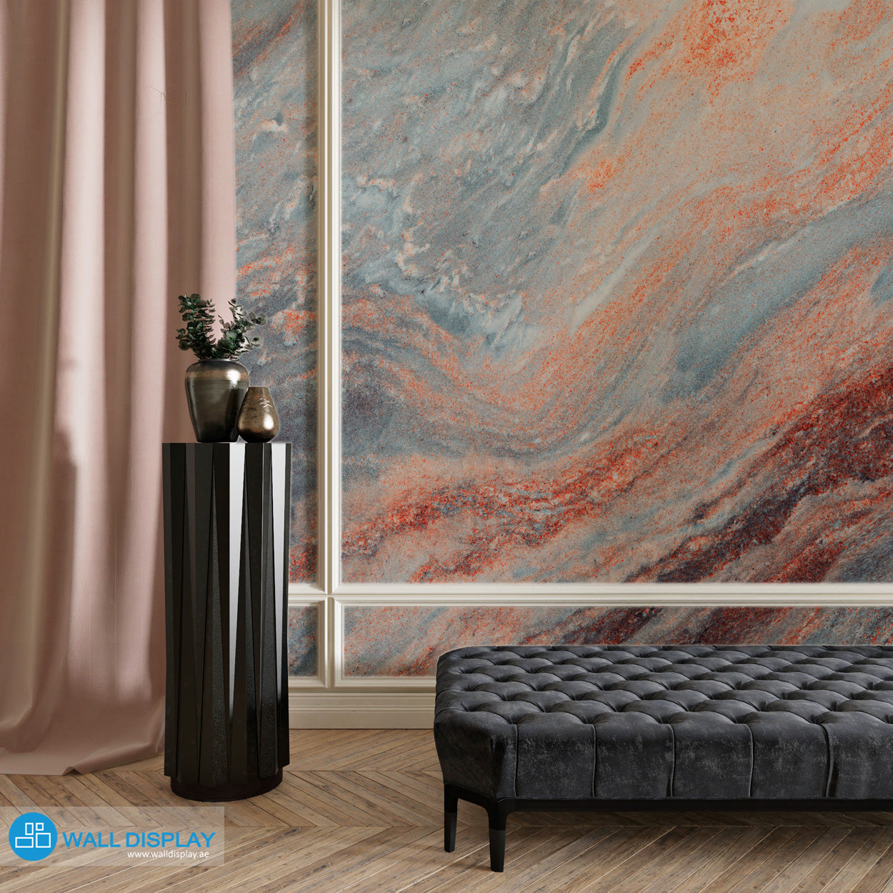 Molten Lava Marble Wall Mural Dubai