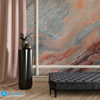 Molten Lava Marble Wall Mural Dubai
