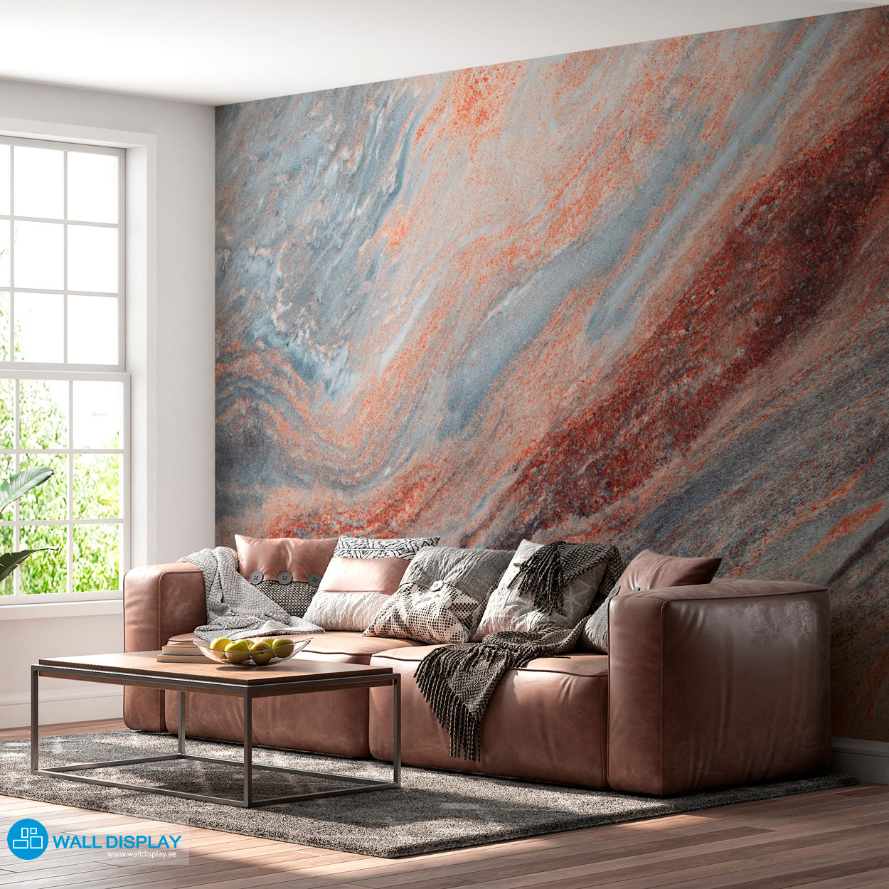 Molten Lava Marble Wall Mural UAE