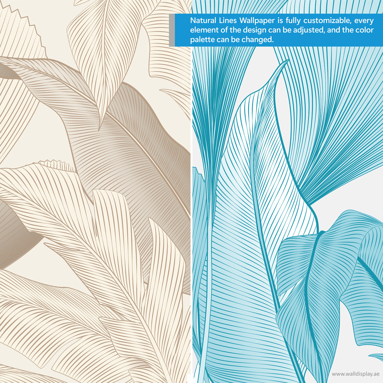 Natural Lines Wall Mural