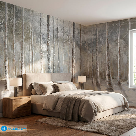 Silver Birch Forest Wall paper in Dubai, Abu dhabi and All UAE