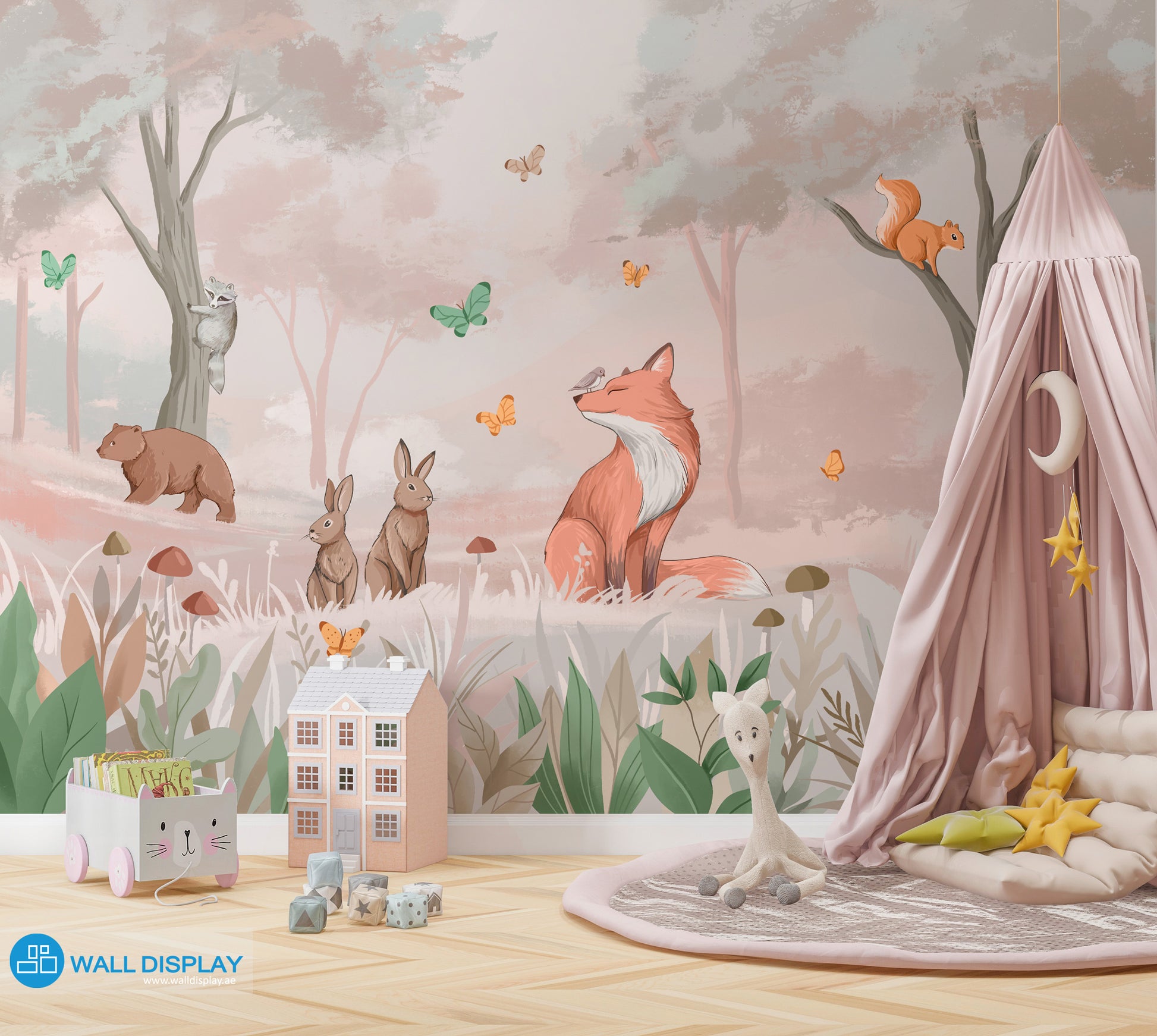 Springtime Kids Wallpaper in dubai, Abu Dhabi and all UAE
