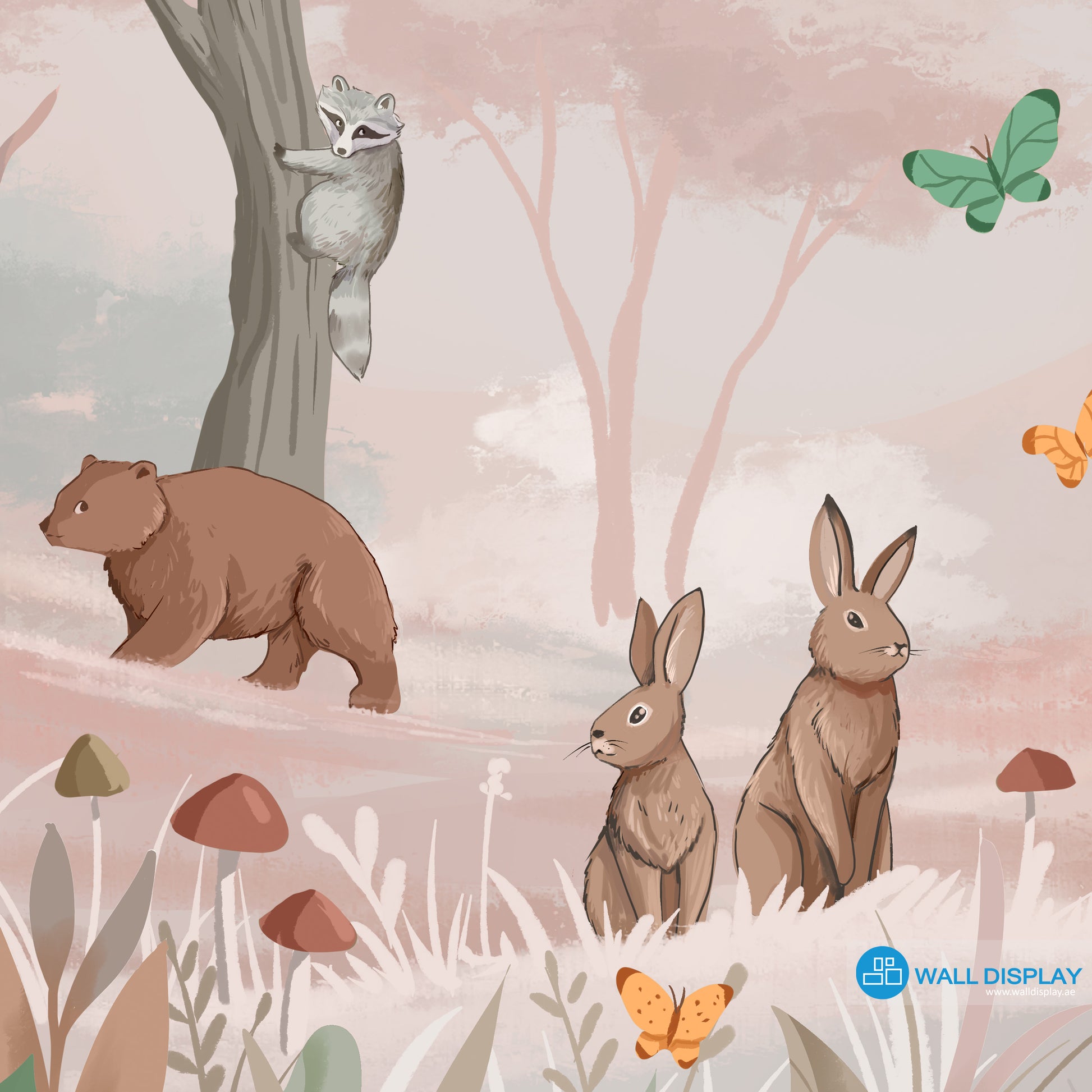 Springtime Kids Wallpaper in dubai, Abu Dhabi and all UAE