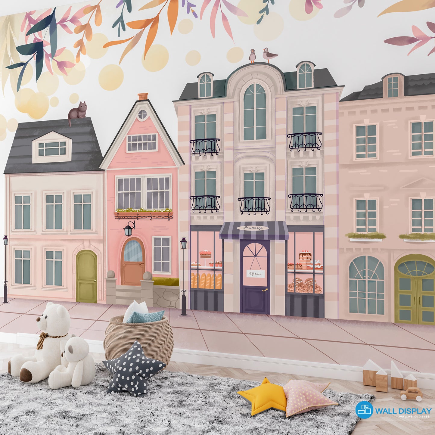Storybook Town Kids Wallpaper