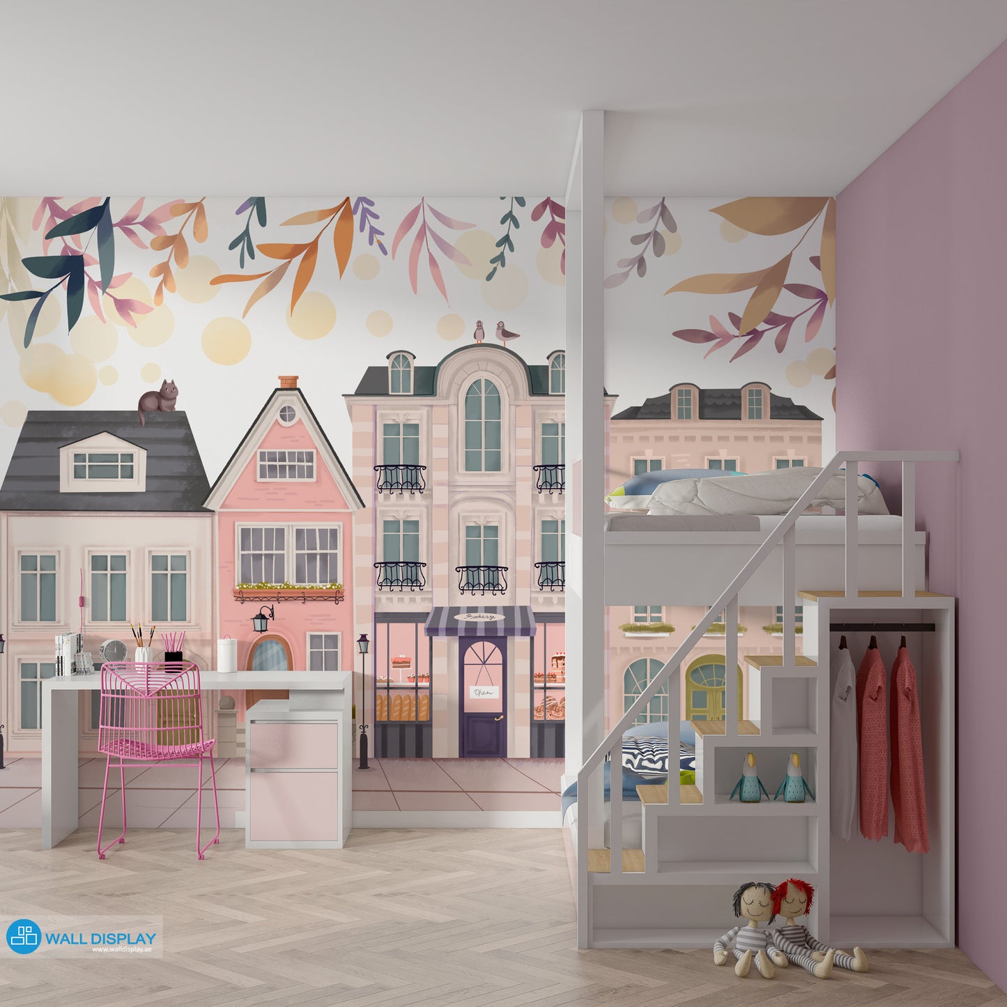 Storybook Town Kids Wallpaper in Dubai