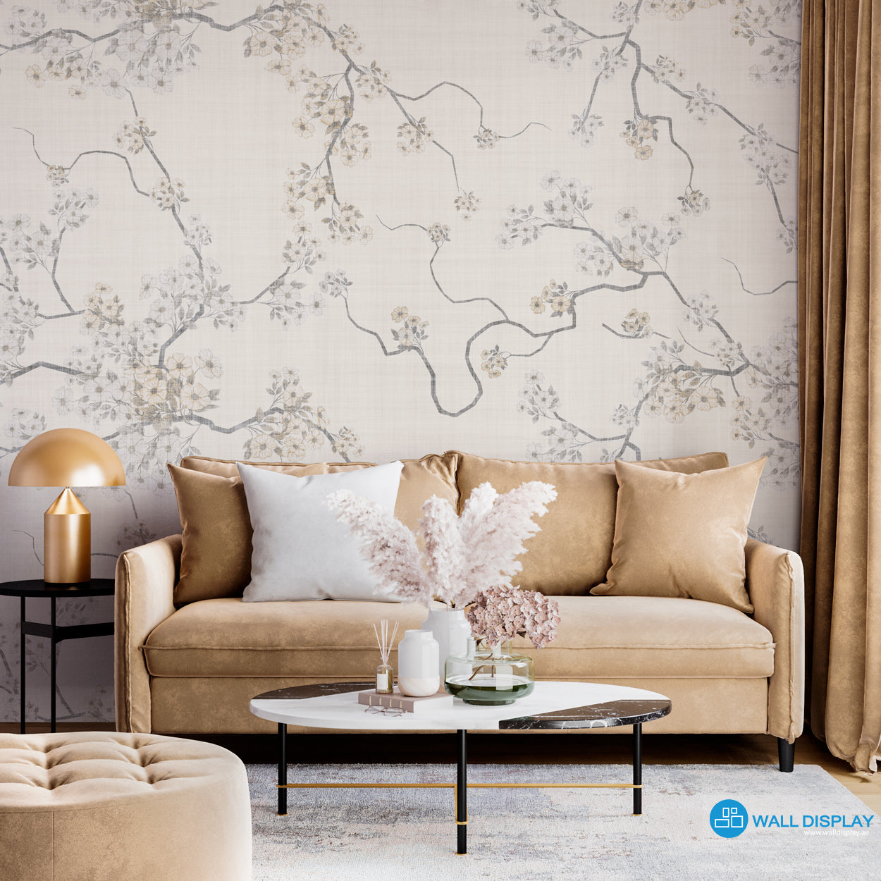 Subtle Spring Floral Wallpaper