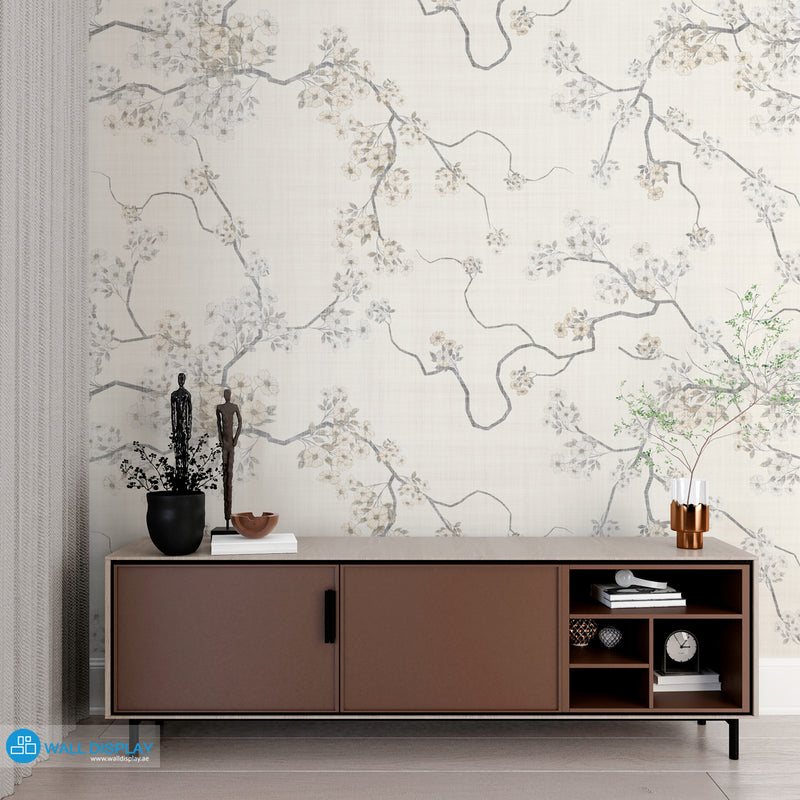 Subtle Spring Floral Wallpaper