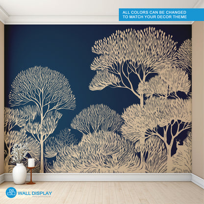 Monochrome Groves Wall Mural in Dubai, Abu Dhabi and all UAE