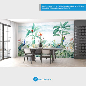 Tropical Breeze Wall Mural in Dubai, Abu Dhabi and all UAE