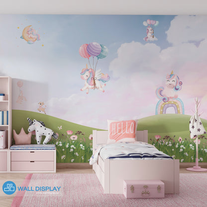 Unicorn Dreams - Kids Wallpaper walldisplay wallpaper-dubai