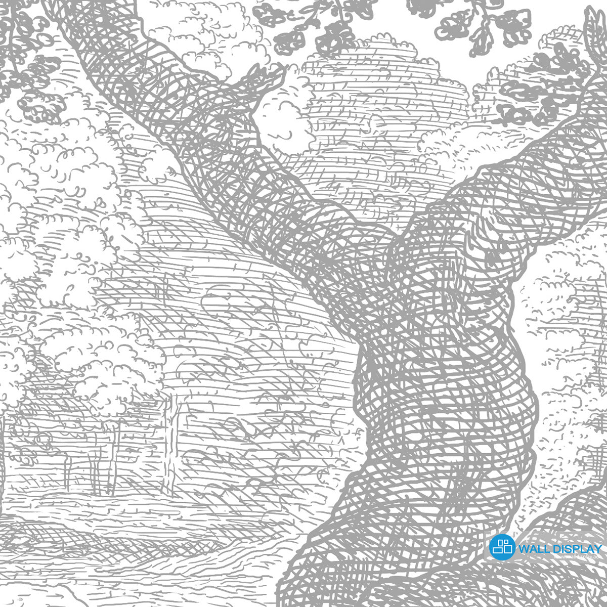 Vintage Woodland Wallpaper Mural for Elegant Interiors dubai Abu Dhabi 