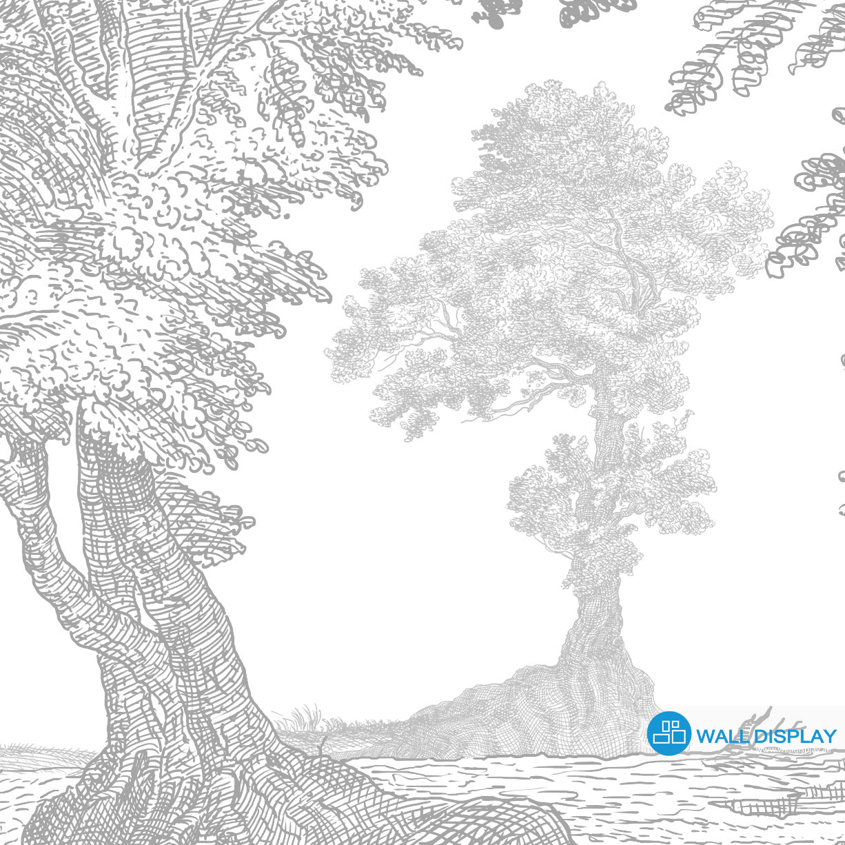 Vintage Woodland Wallpaper Mural for Elegant Interiors dubai Abu Dhabi 