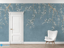 Load image into Gallery viewer, White Cherry Blossom Wallpaper in Dubai, Abu Dhabi and all UAE
