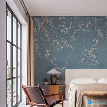Load image into Gallery viewer, White Cherry Blossom Wallpaper in Dubai, Abu Dhabi and all UAE
