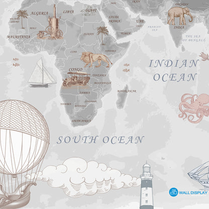 World Map Kids Wallpaper in Dubai, Abu dhabi and All UAE