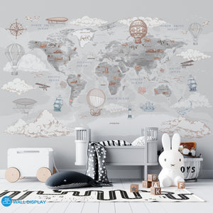 World Map Kids Wallpaper in Dubai, Abu dhabi and All UAE