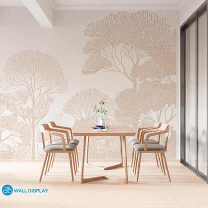 Monochrome Groves Wall Mural in Dubai, Abu Dhabi and all UAE