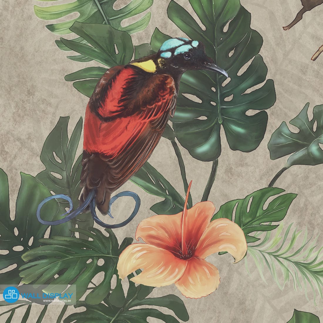 Birds of Paradise - Pattern Wallpaper in dubai, Abu Dhabi and all UAE