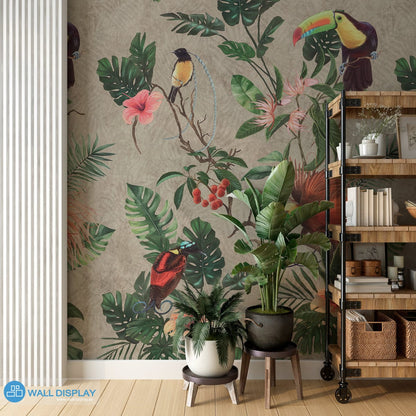 Birds of Paradise - Pattern Wallpaper in dubai, Abu Dhabi and all UAE